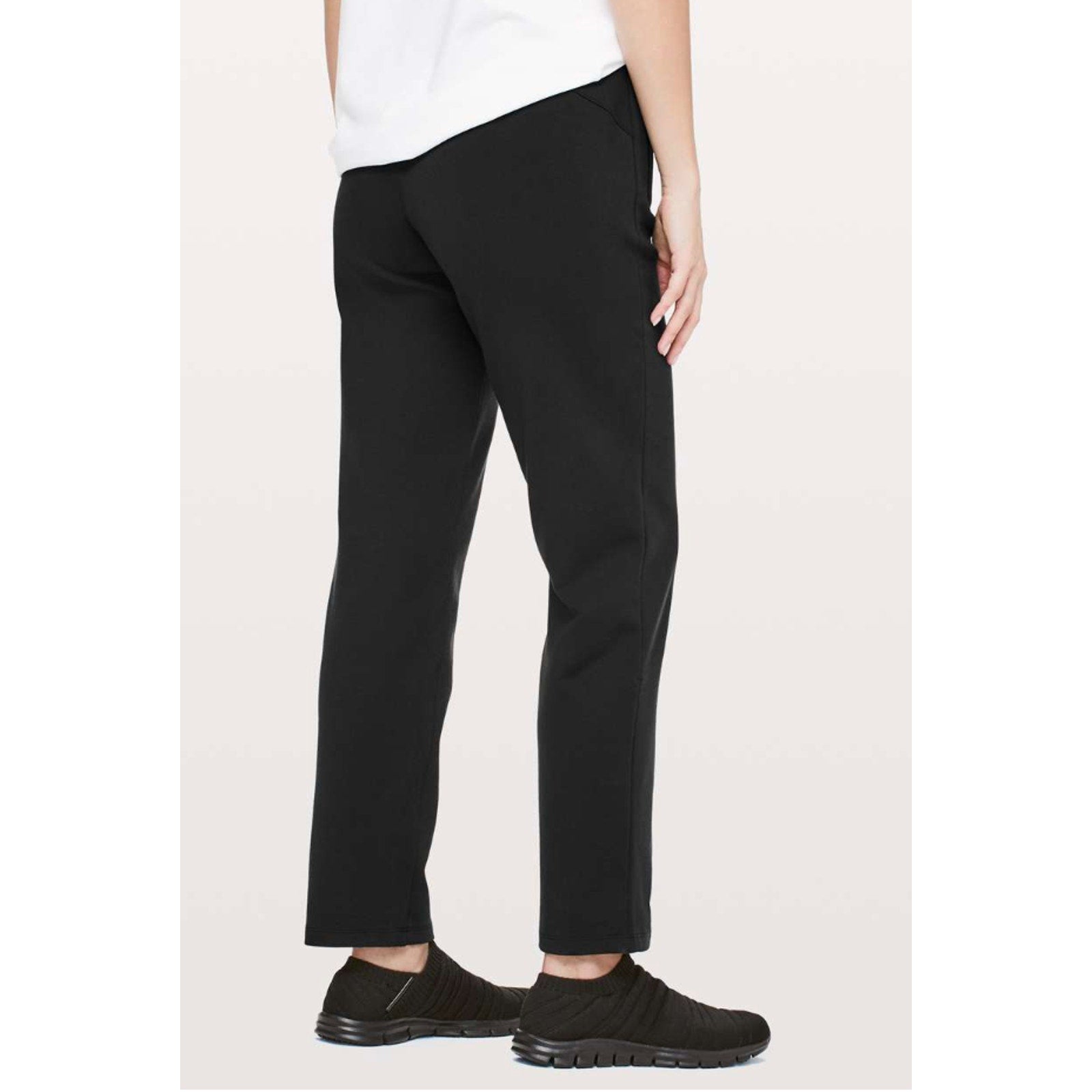 6736 LULULEMON On The Move Pant Ponte *28" Black Sz 6 *LOVED/AMAZING