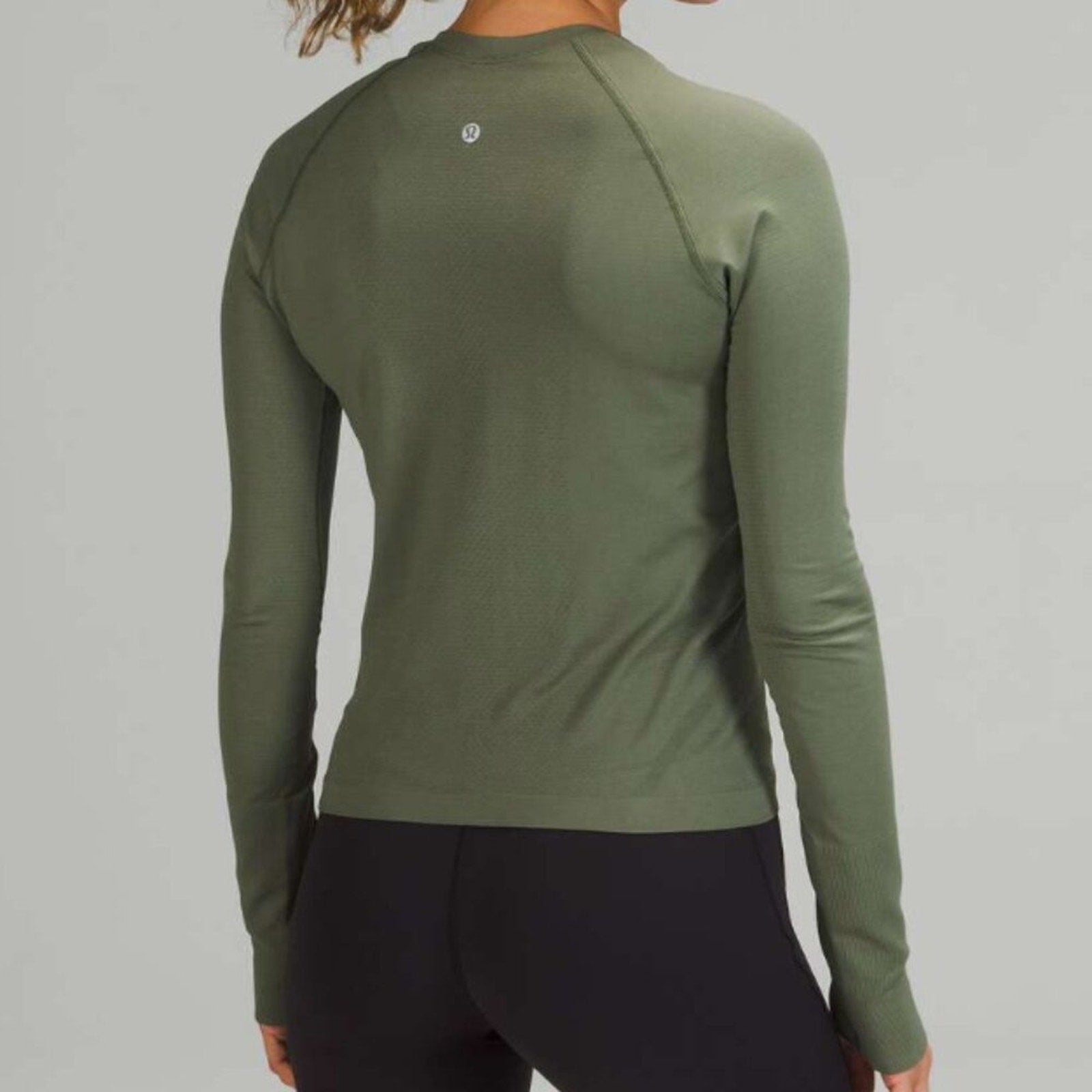 190 Lululemon Swiftly Tech Long Sleeve Shirt 2.0 *Race Length Green Twill 4