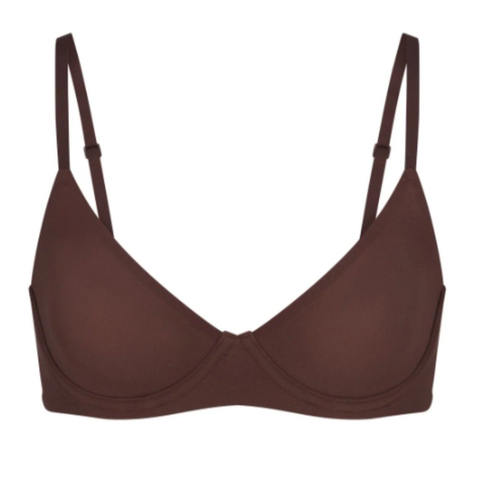 (2467) SKIMS FITS EVERYBODY T-SHIRT BRA- SMOKEY QUARTZ - 42C