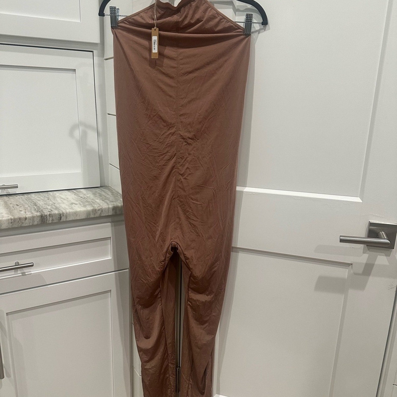 (2408) SKIMS NWT Body Suit Jelly All-In-One Mock Neck Sleeveless in SIENNA Sz 2X