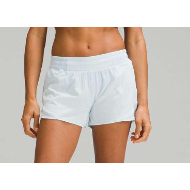 6584 Lululemon Hotty Hot Low-Rise Lined Short 4" Powder Blue Sz. 6