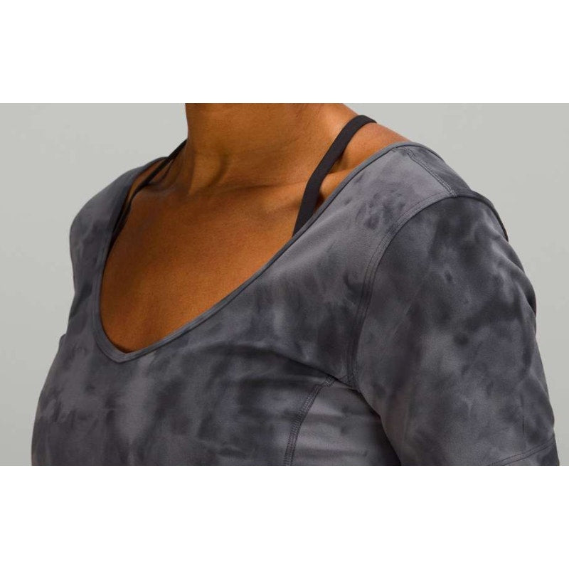 6589 NWT Align T-Shirt Diamond Dye Pitch in Grey Graphite Grey in Sz 8