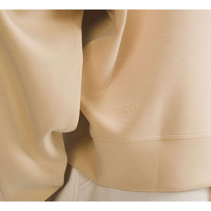 0301 LULULEMON Perfectly Oversized Cropped Crew *Softstreme Sz 4 *FLAW