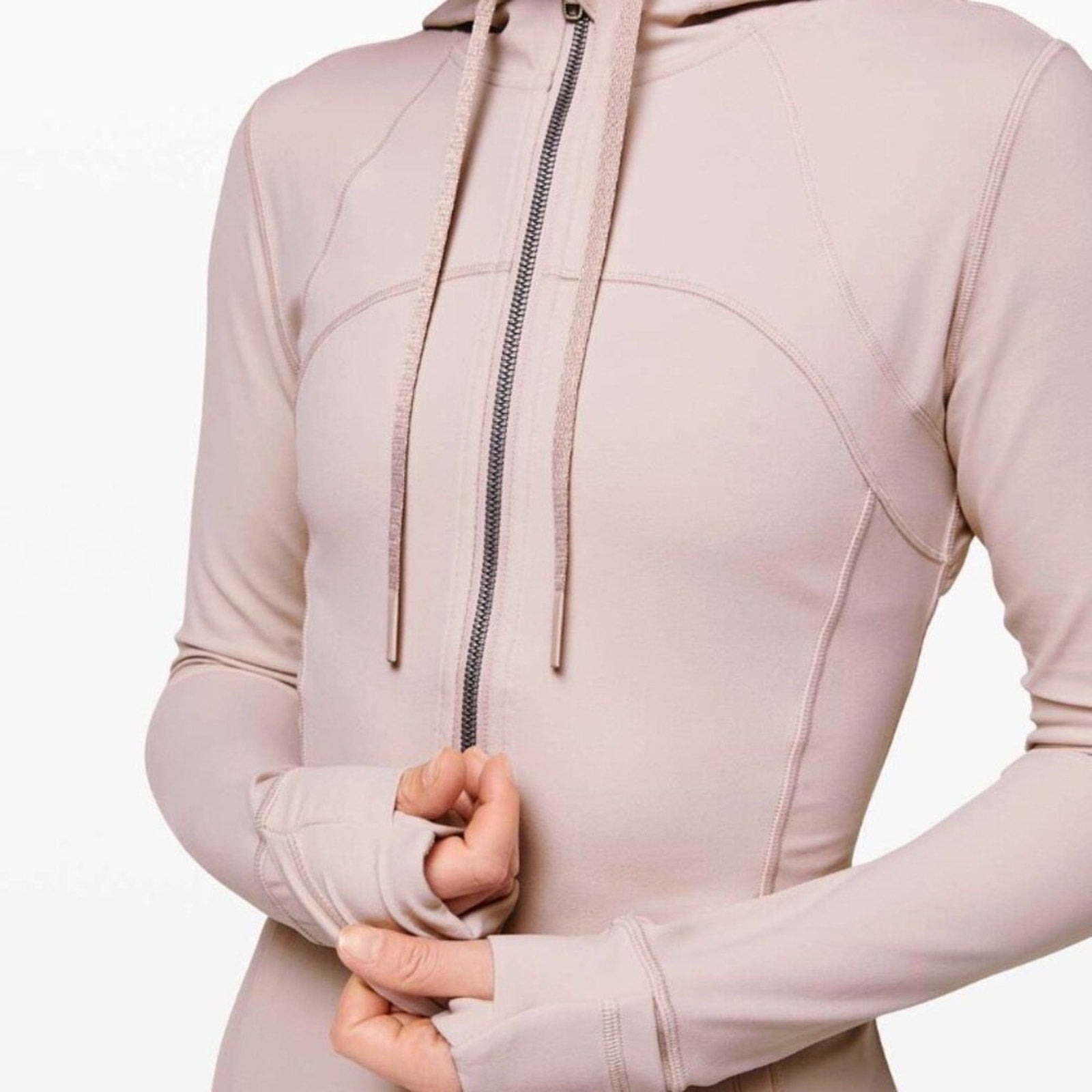(6964) Lululemon Hooded Define Jacket *Nuluin Pink Bliss $128 in sz 6