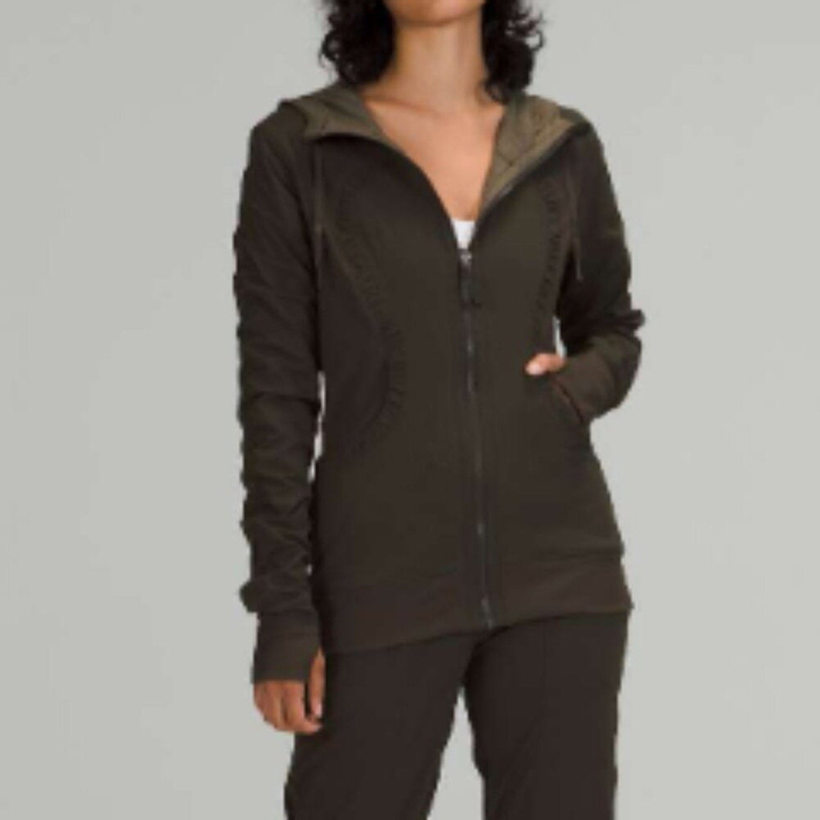 (2497) LULULEMON Dance Studio Jacket REVERSIBLE P2P=16.5" (10)