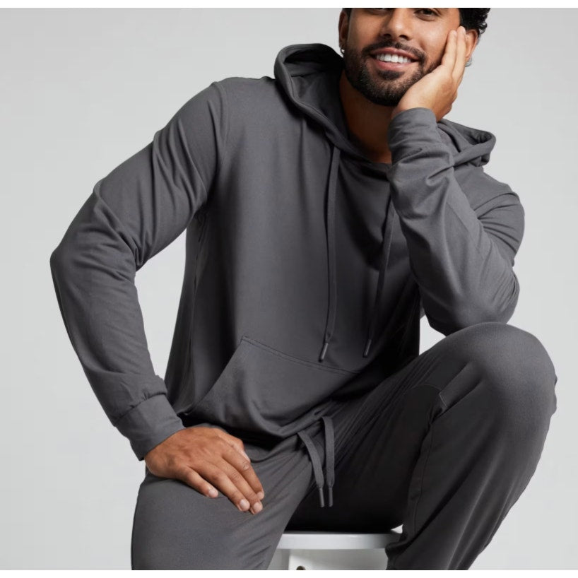 315 NEW COMFRT All Day Jersey Hoodie in Steel Grey Sz Medum Unisex