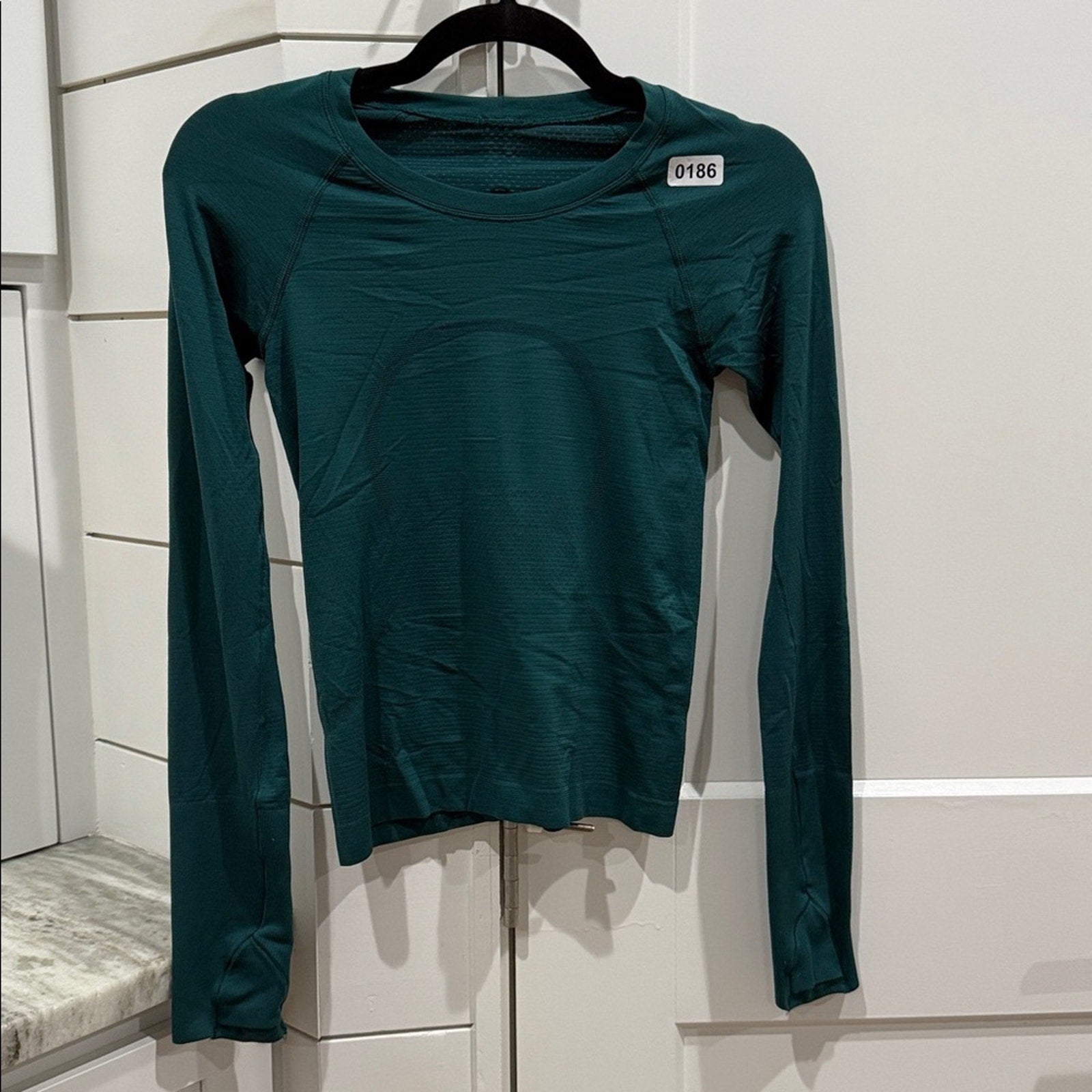 186 Lululemon Swiftly Tech Long-Sleeve Shirt 2.0 *Race Length Storm Teal Sz 2
