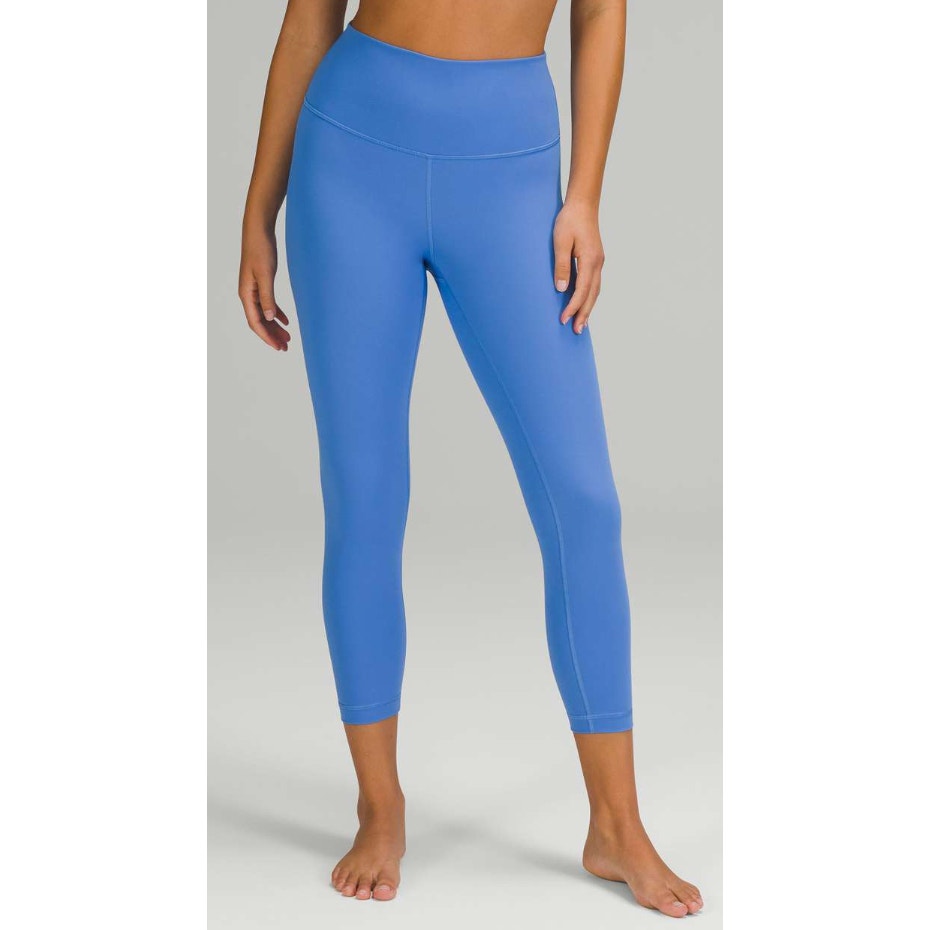 6543 LULULEMON Wunder Under High-Rise Crop 23" Blue Nile Sz 6