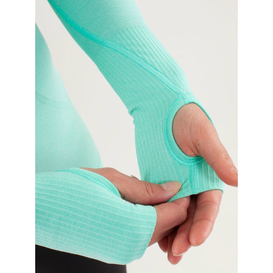 6940 - LULULEMON Swiftly Tech Long Sleeve Shirt in Menthol Sz 12 **