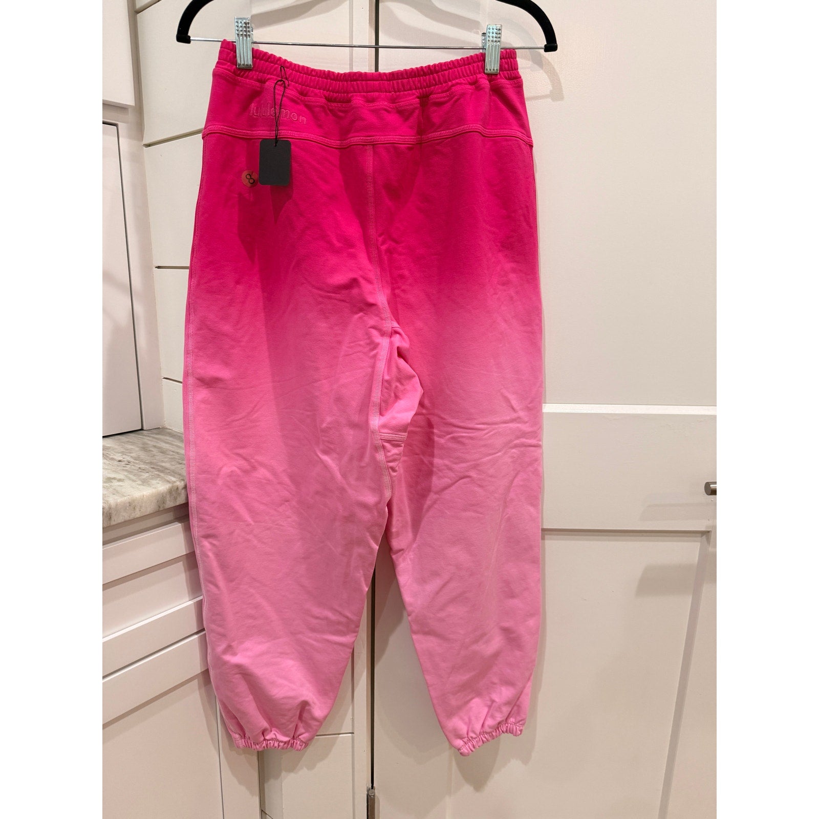 6838 Lululemon LA Super-High-Rise Jogger Sonic Pink Ombre Wash sz 8 *LOVED