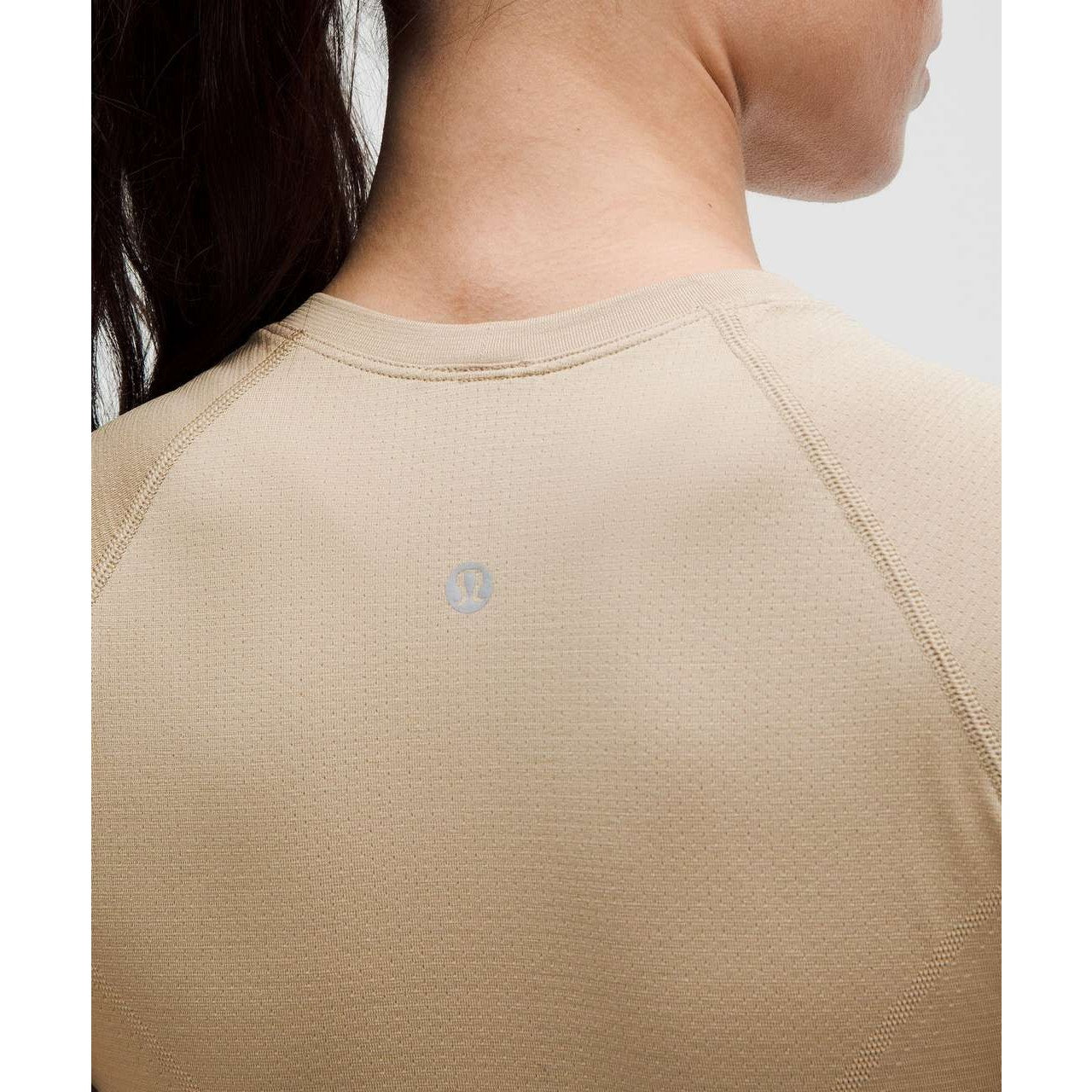 0154 NWT Lululemon Swiftly Tech Cropped Short-Sleeve Shirt 2.0 Sheer Oak Sz 0