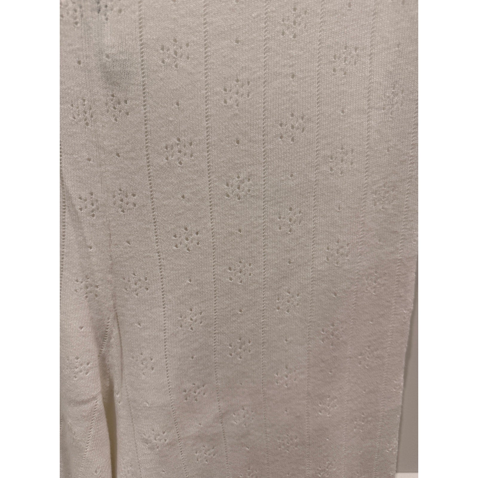 359 SKIMS sweater pointelle straight leg pant - in marble Sz L