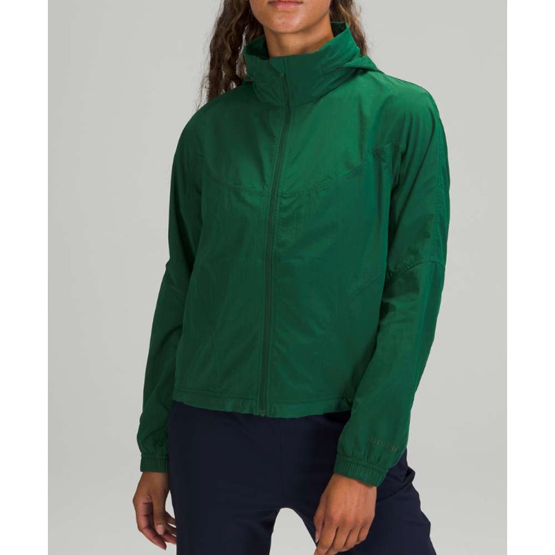 461 - Lululemon Lightweight Hooded Jacket in Everglade Green Sz 6
