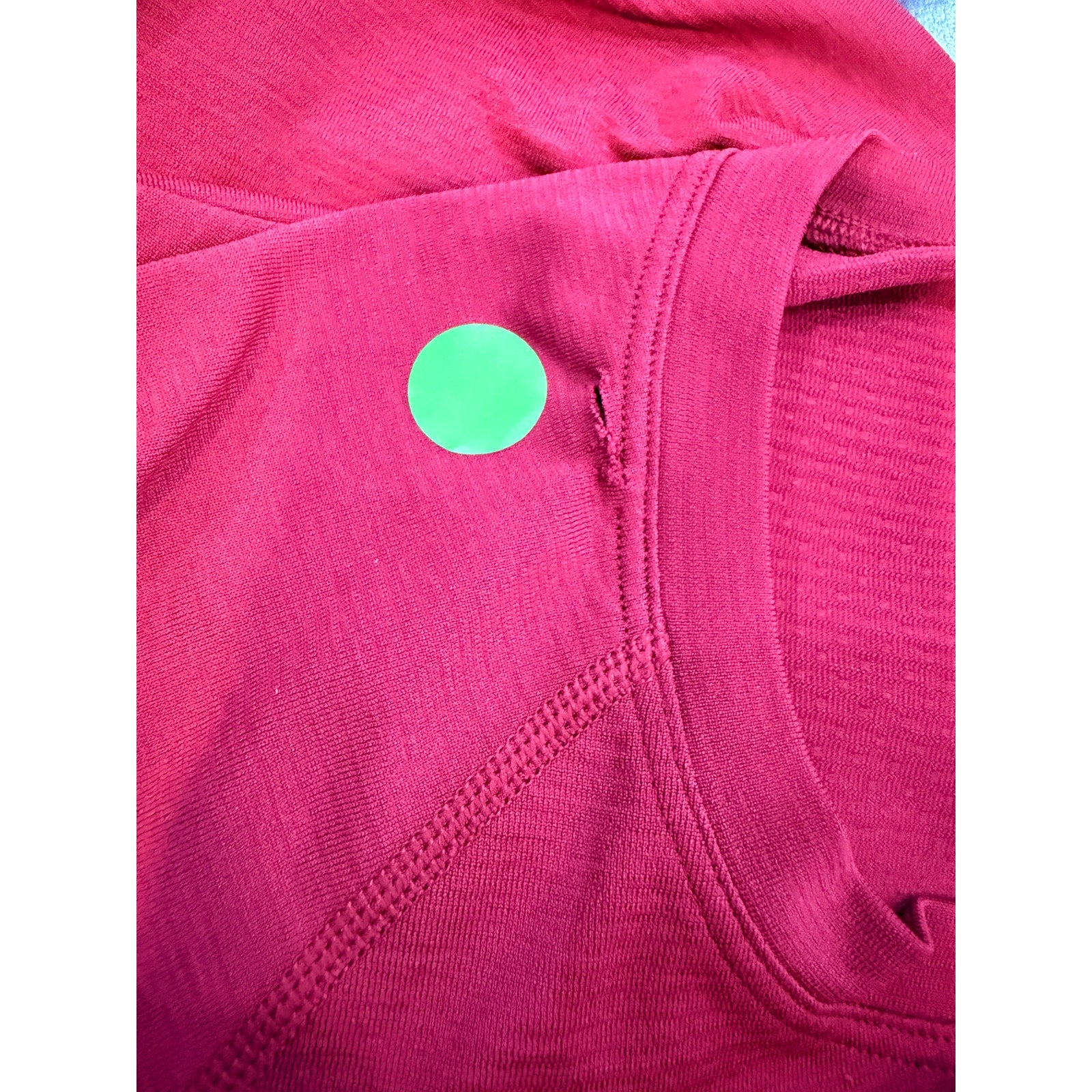 169 Lululemon Swiftly Tech Long Sleeve 2.0 *Race Length RED Sz 6 **FLAW