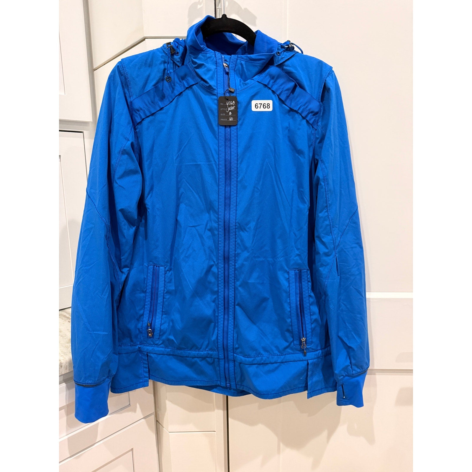 6768 LULULEMON Run: Bandit Jacket Baroque Blue in Sz 8 *EUC