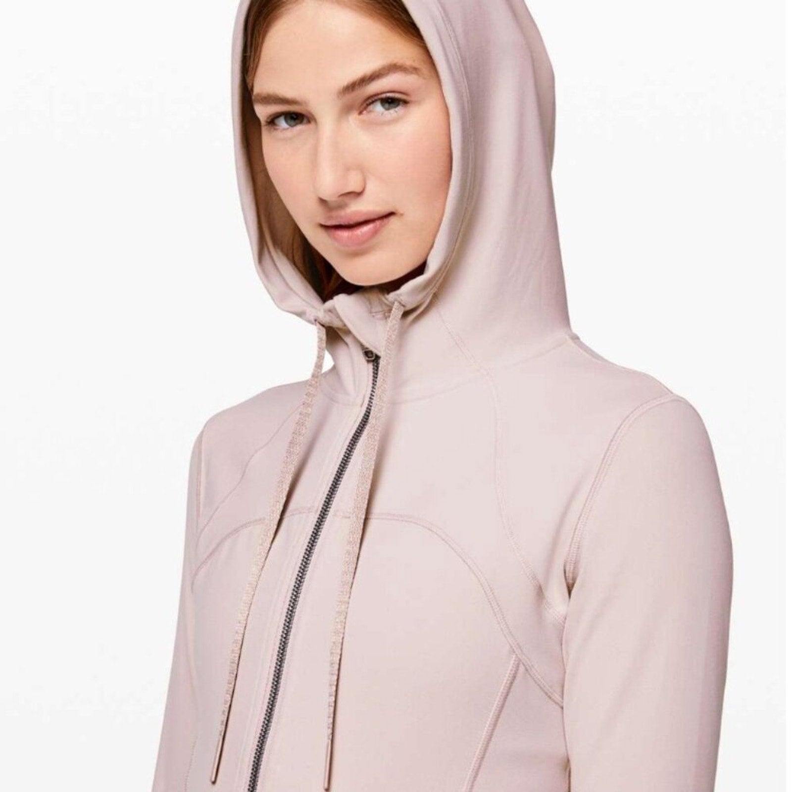 (6964) Lululemon Hooded Define Jacket *Nuluin Pink Bliss $128 in sz 6