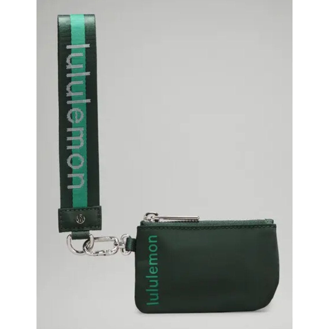 0266  NWT LULULEMON Dual Pouch Wristlet in LEGACY GREEN/CASCADIA GREEN **SOLD OUT COLOR