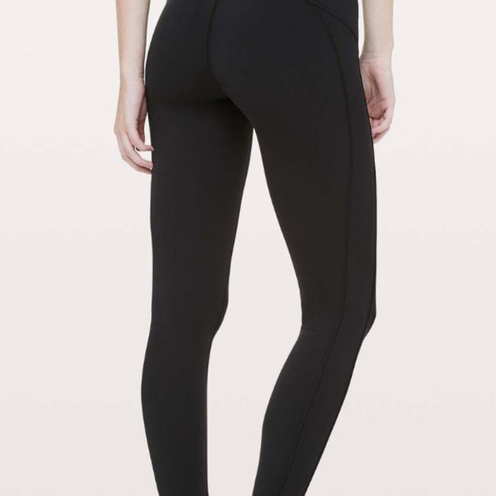 6986 Lululemon Principal Dancer Golden Lining Tight *28" Black **RARE sz6