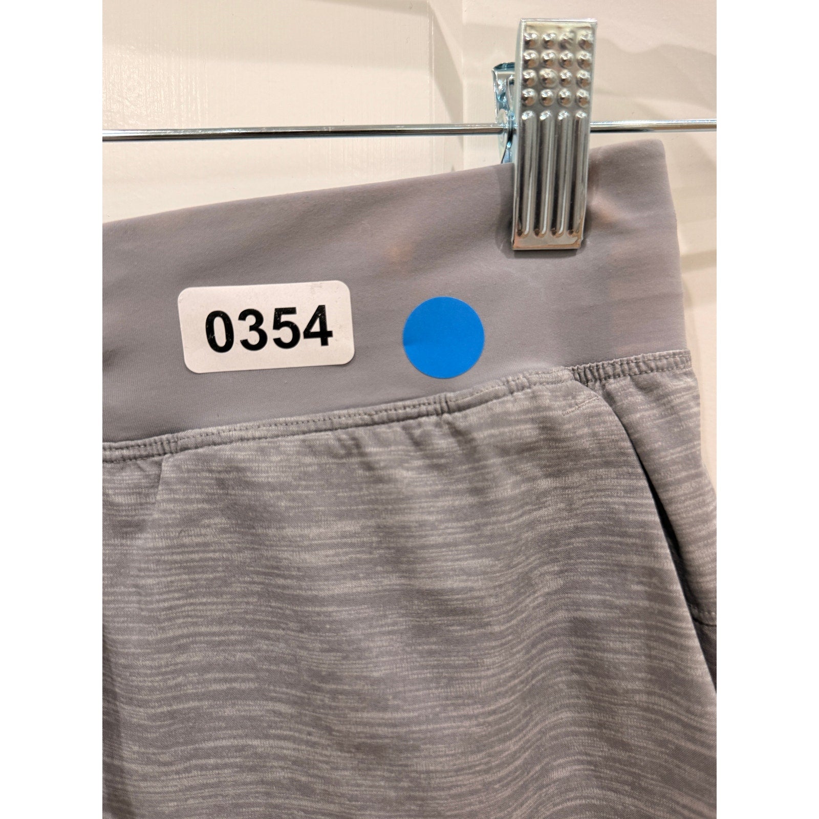 354 - LULULEMON T.H.E. Short *9" Heather Allover Sea Salt Light Cast Sz S *FLAW