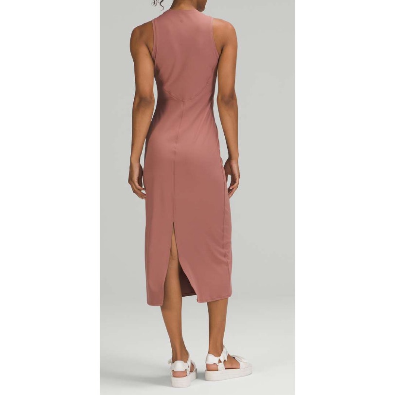 2006 LULULEMON All Aligned Midi Dress Spiced Chai in Sz 4/6