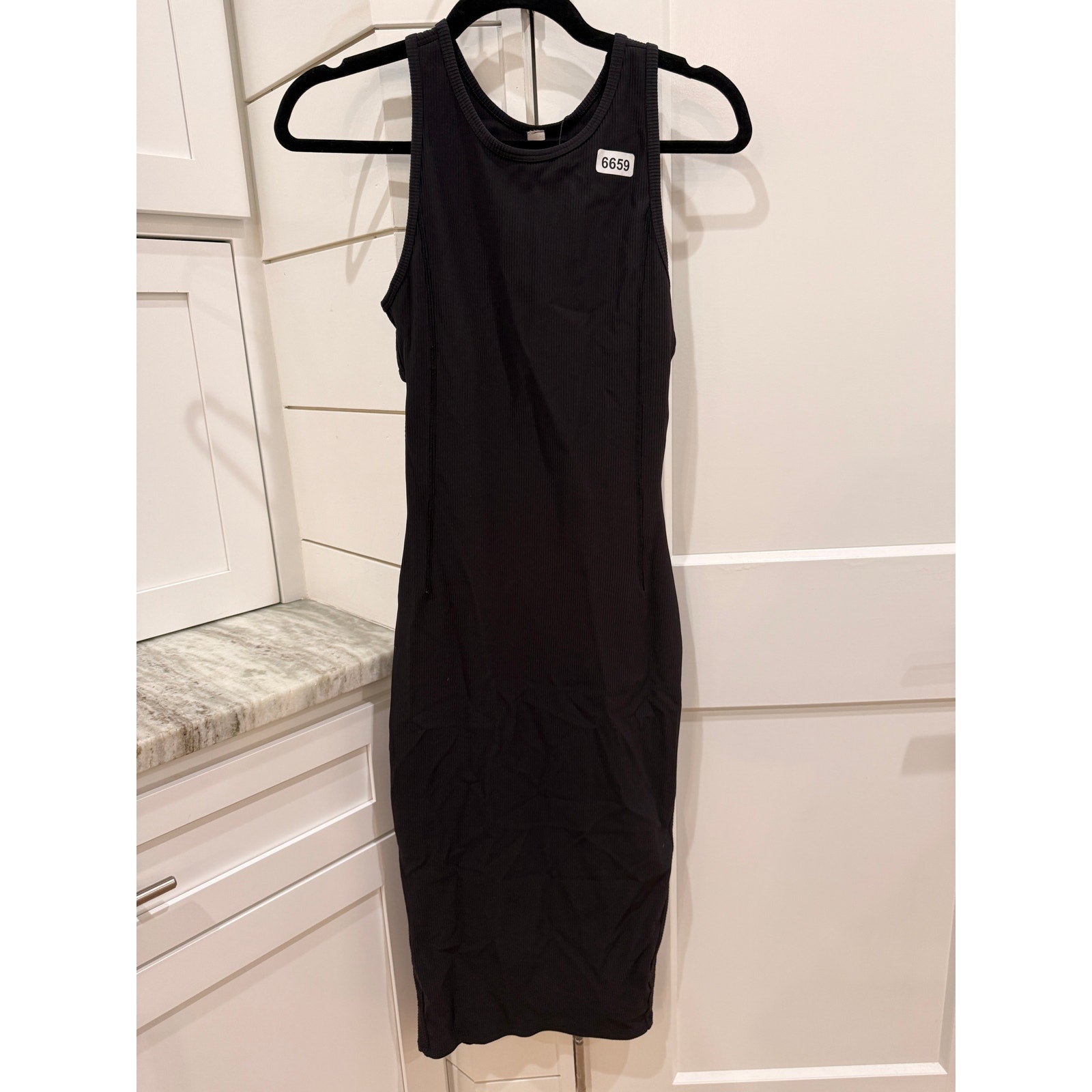6659 LULULEMON Brunch and Back Dress Black in Sz 4 *LOVED