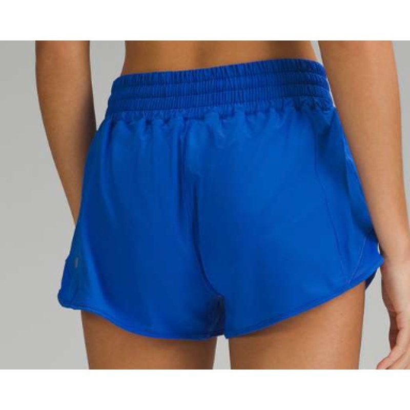 0018 NWT Lululemon Hotty Hot High-Rise Lined Short 2.5" Blazer Blue Tone in sz 12