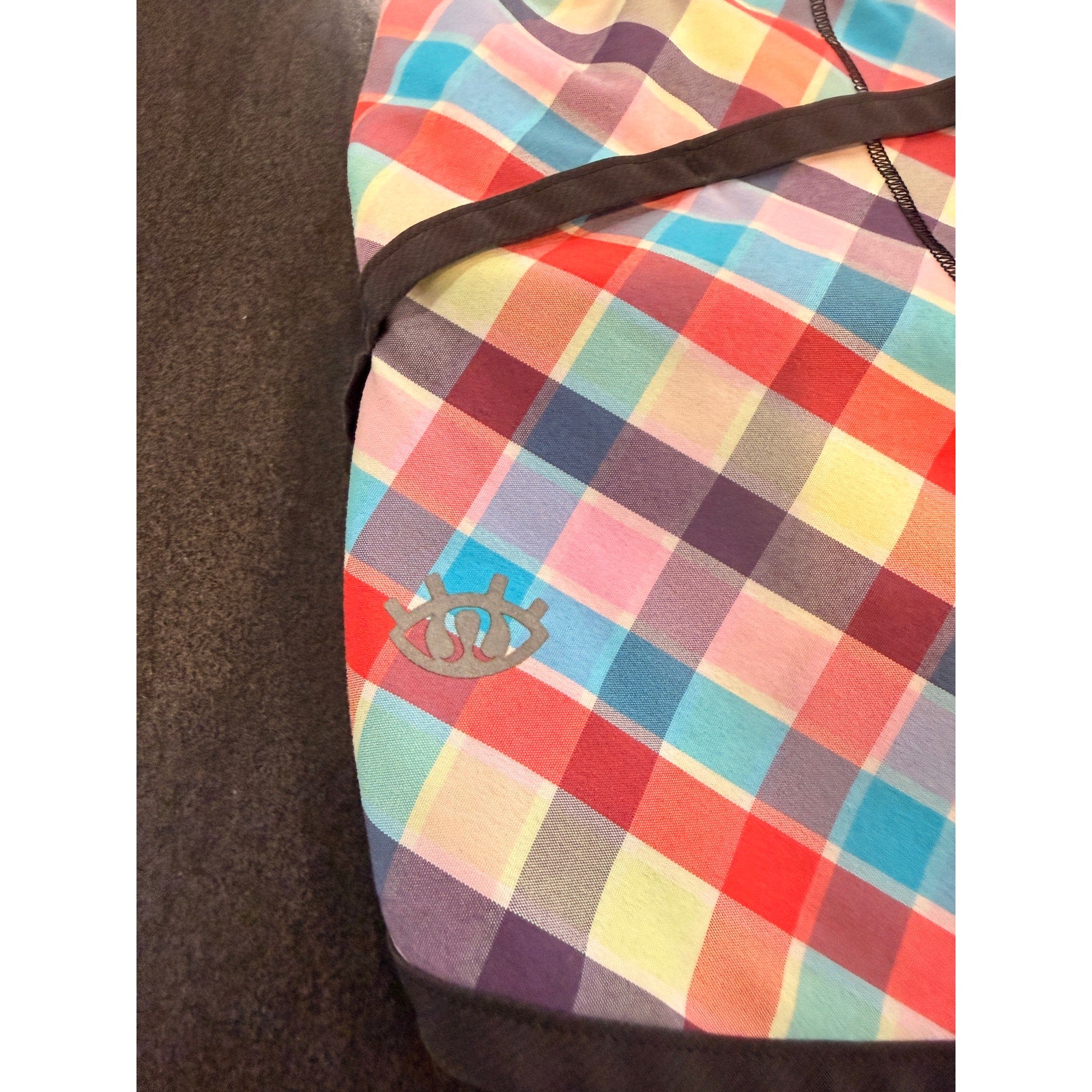 6438 - LULULEMON Speed Short 2014 Seawheeze - Multi Color Plaid Sz 4 *RARE