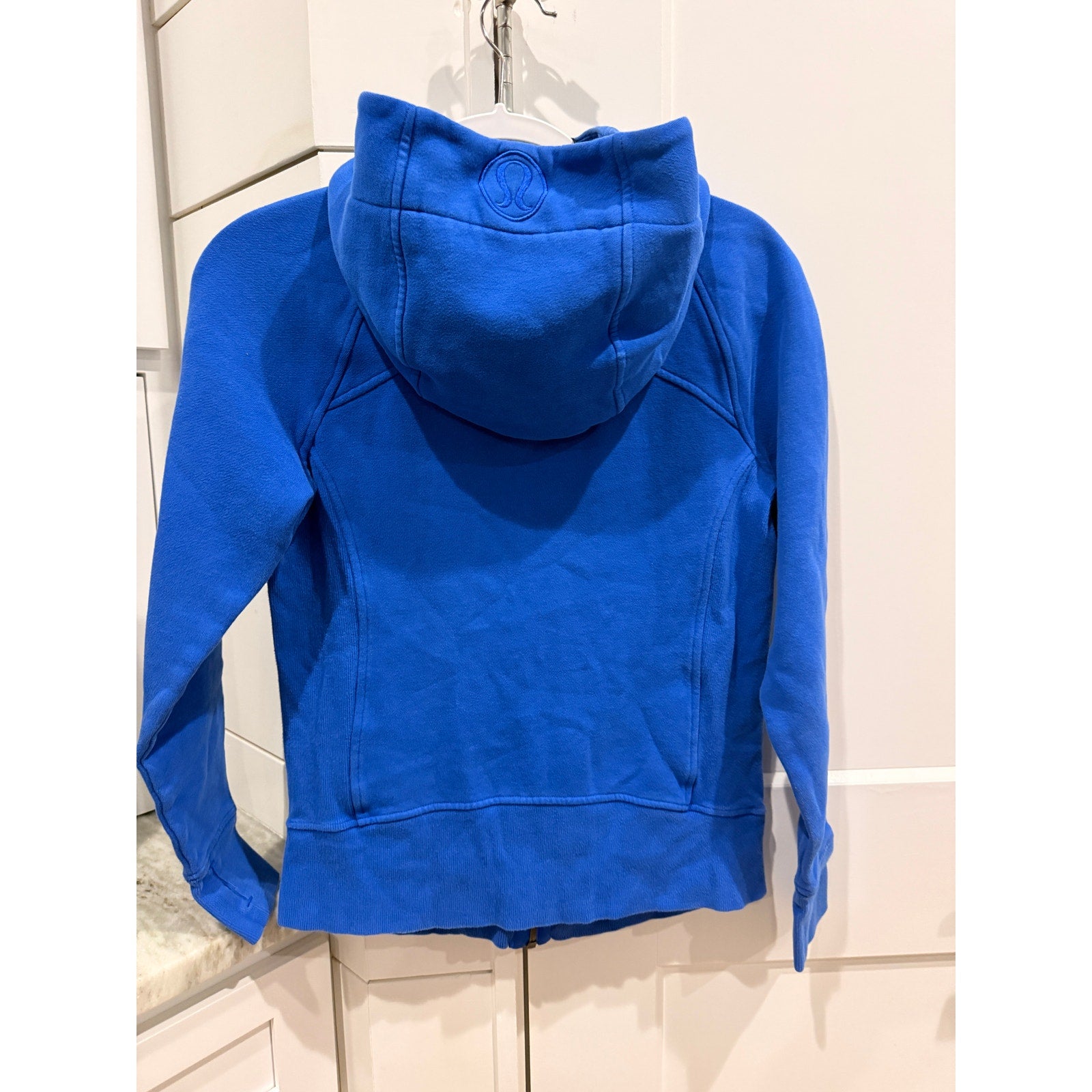 6775 Lululemon Scuba Hoodie *Light Cotton Fleece Blazer Blue Sz 6