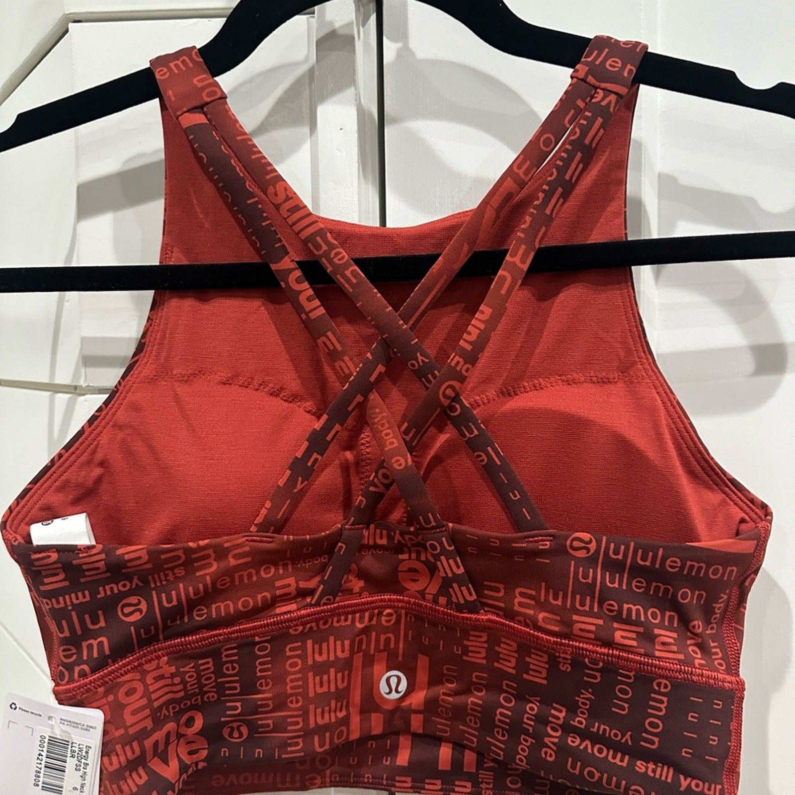 6618 NWT Lululemon Energy High-Neck Longline Bra *Medium Support Sz 4