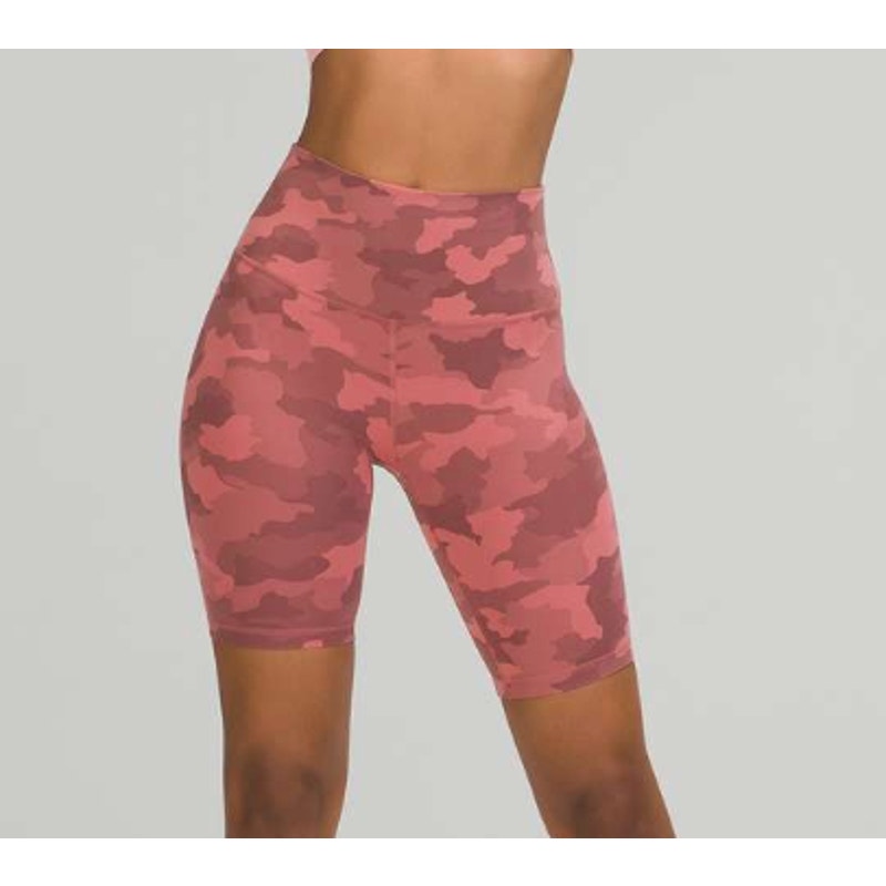 6450 - Lululemon Align Short 8" Heritage 365 Camo Brier Rose in Sz 6