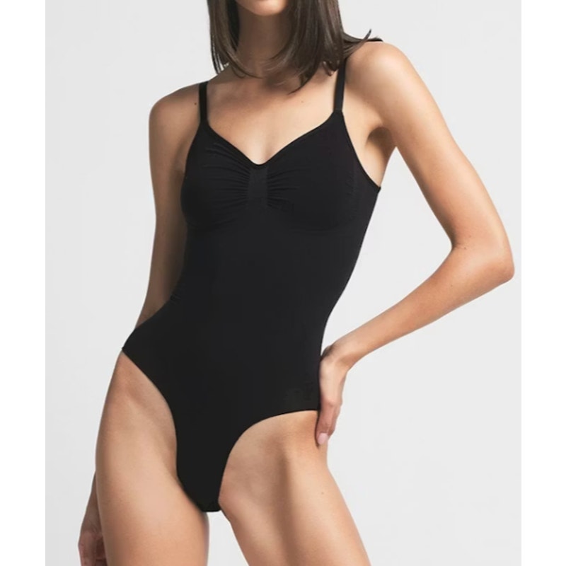 0253 SKIMS SEAMLESS SCULPT BRIEF BODYSUIT on ONXY in 2XL/3XL **FLAW