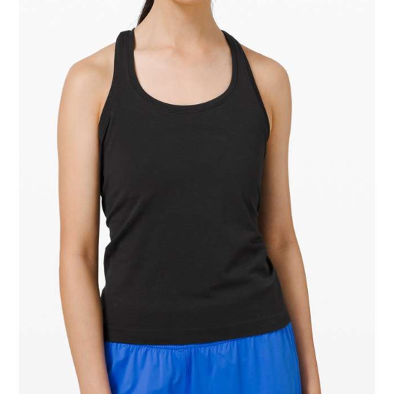 6704 LULULEMON Swiftly Tech Racerback 2.0 *Race Length Black Sz 6