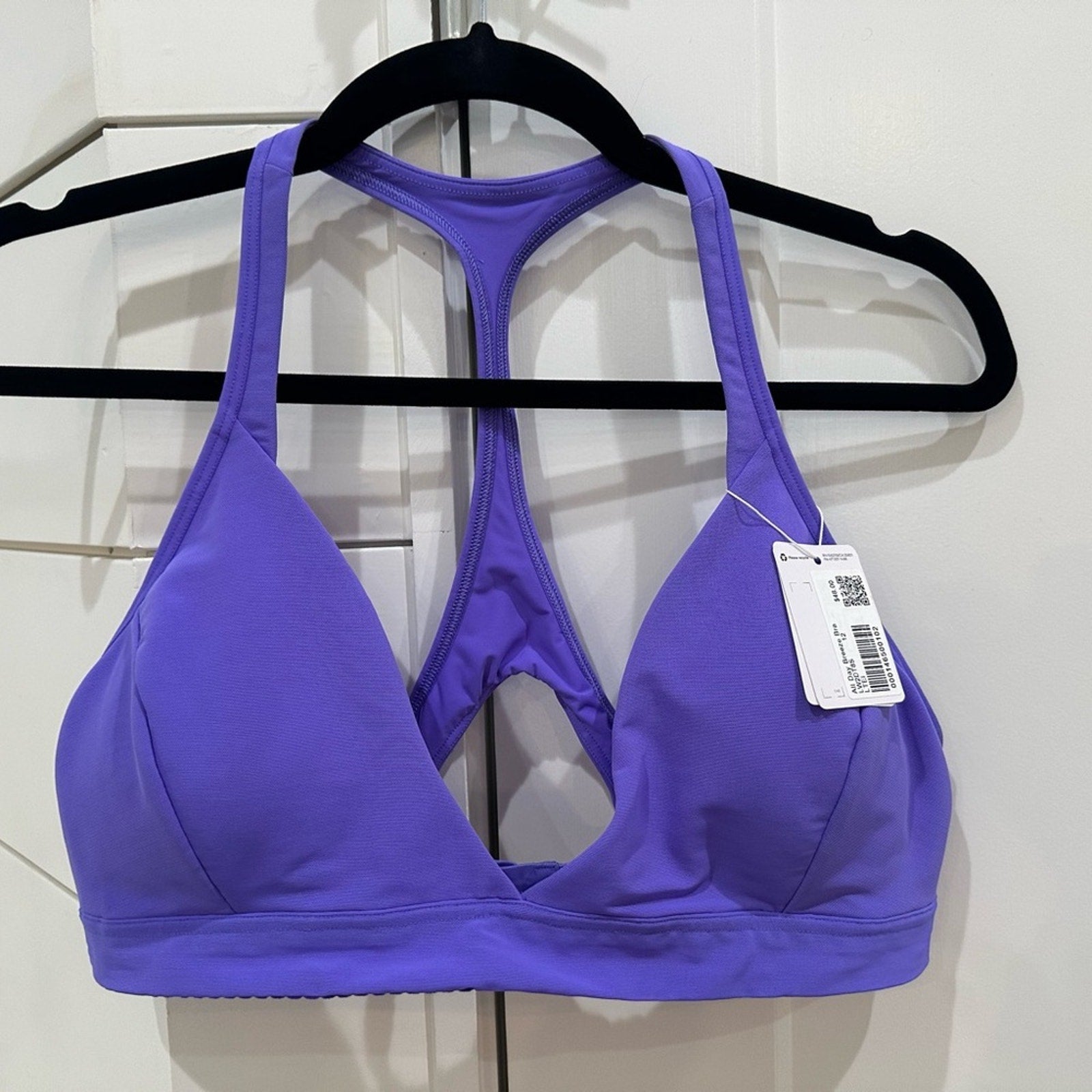 2169 NWT Lululemon All Day Breeze Bra in Lt Electric Indigo sz 12 * Sold Out