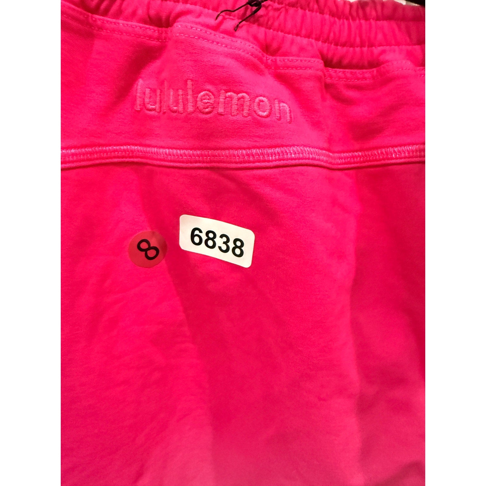 6838 Lululemon LA Super-High-Rise Jogger Sonic Pink Ombre Wash sz 8 *LOVED