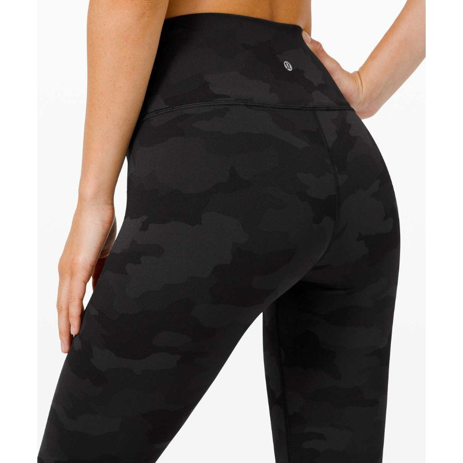 350 - LULULEMON Wunder Under HR Tight 28" *Full-On Lux 365 Camo/Deep Coal Sz 8