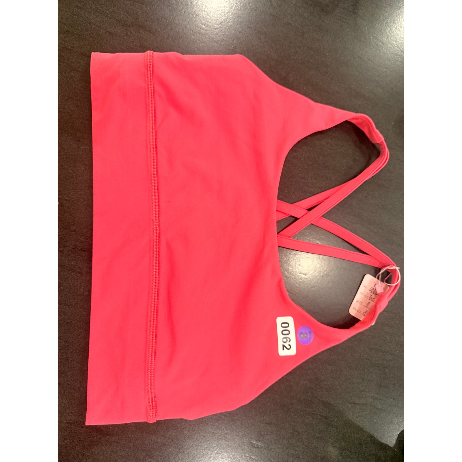62 - Lululemon Energy Bra *Long Line White sz 10