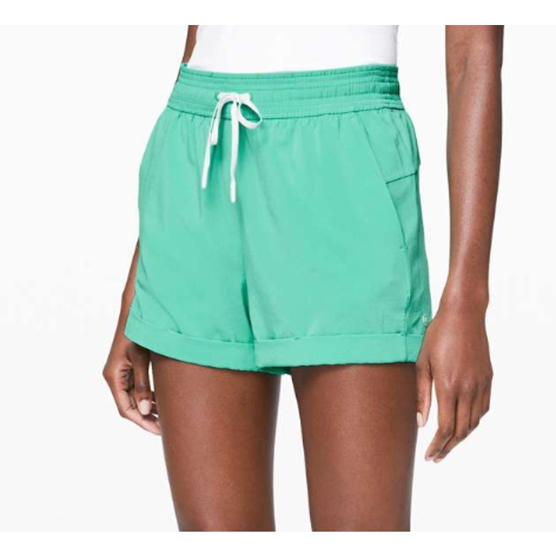 6901 Lululemon Spring Break Away Short *4-way Stretch 3" Bali Breeze Sz 10