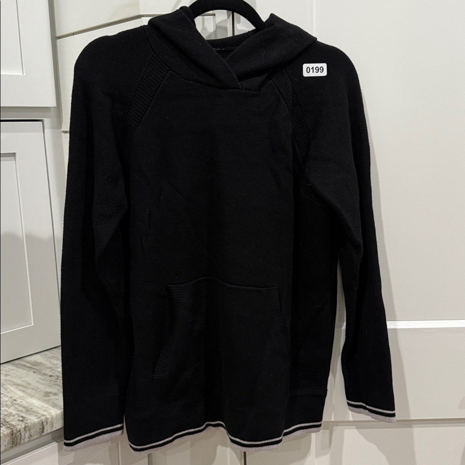 199 Lululemon Soothe Away Hoodie Black / Stargaze M/L *RARE