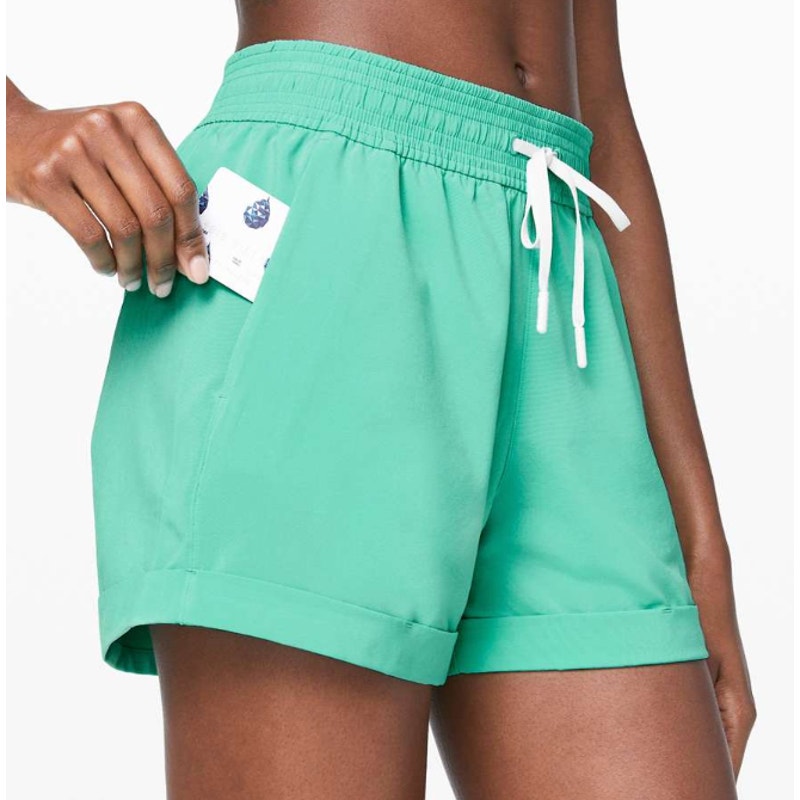 6901 Lululemon Spring Break Away Short *4-way Stretch 3" Bali Breeze Sz 10