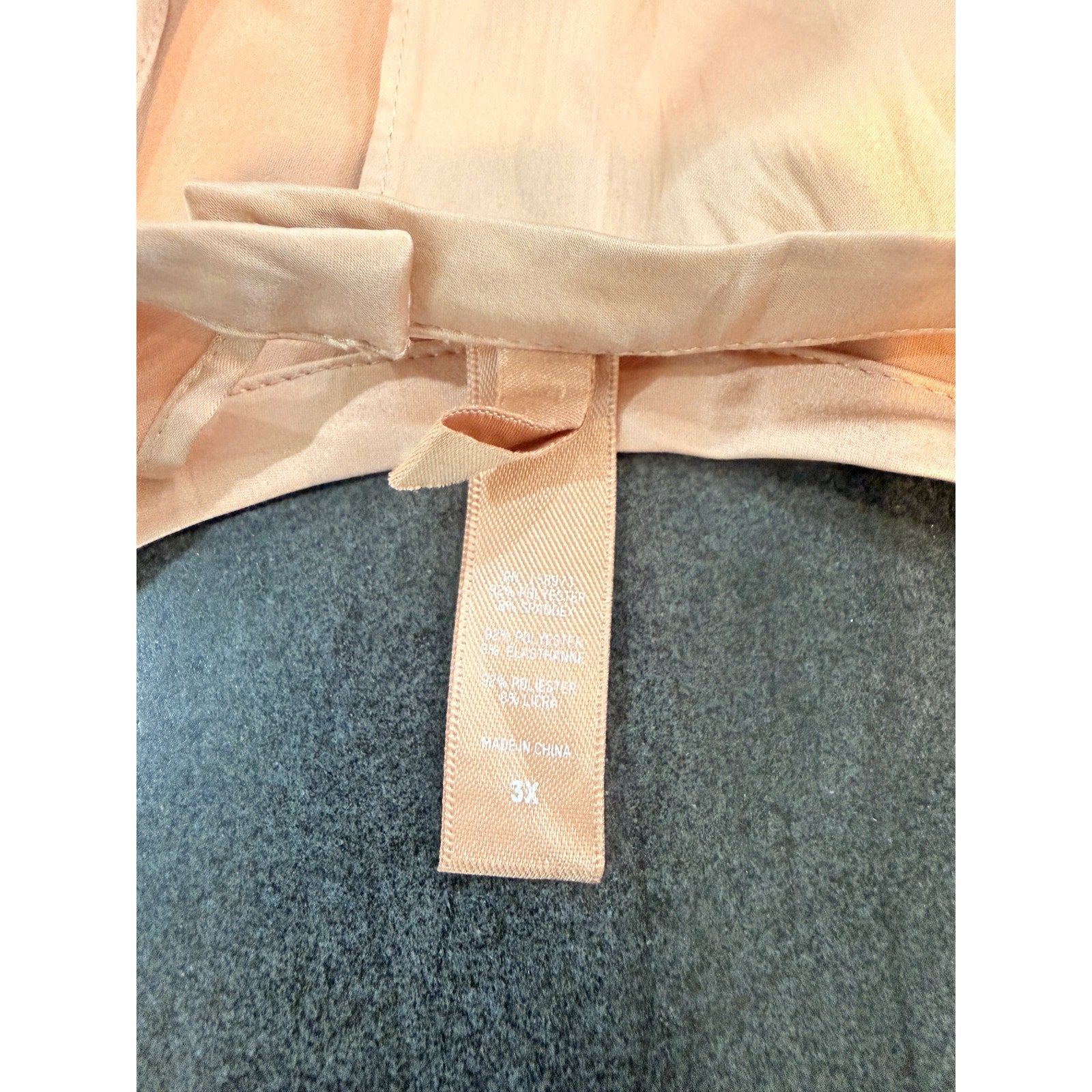 0080 SKIMS SATIN CROP TOP with BACK TIES Sz 3X