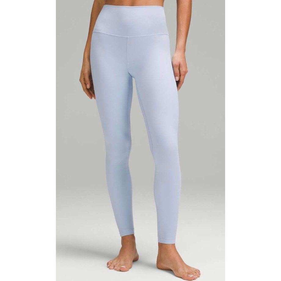 6826 LULULEMON Align High-Rise Pant 28" Blue Linen in Sz 12 *LOVED