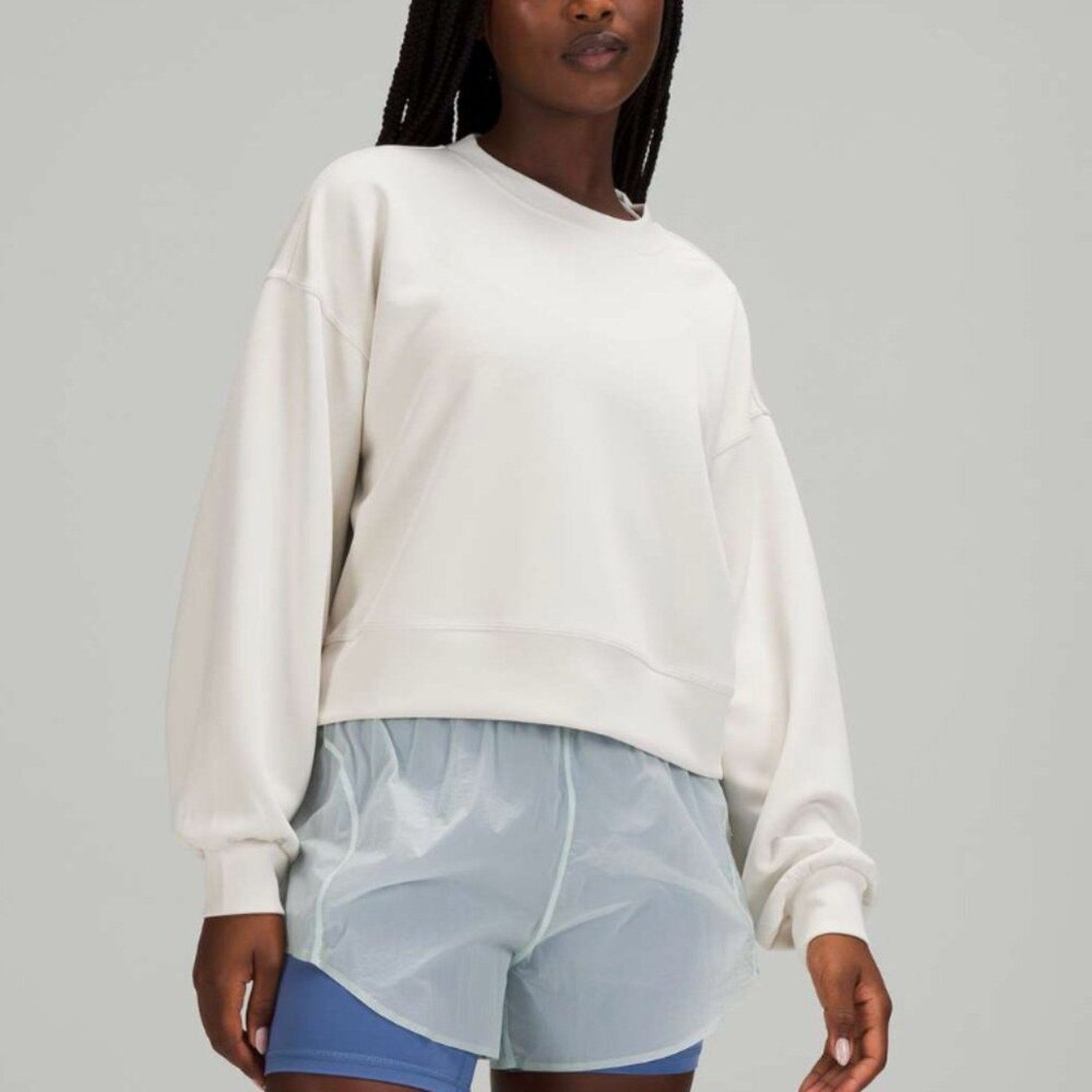 6913 Lululemon Softstreme Women’s Cropped Long Sleeve Flaw
