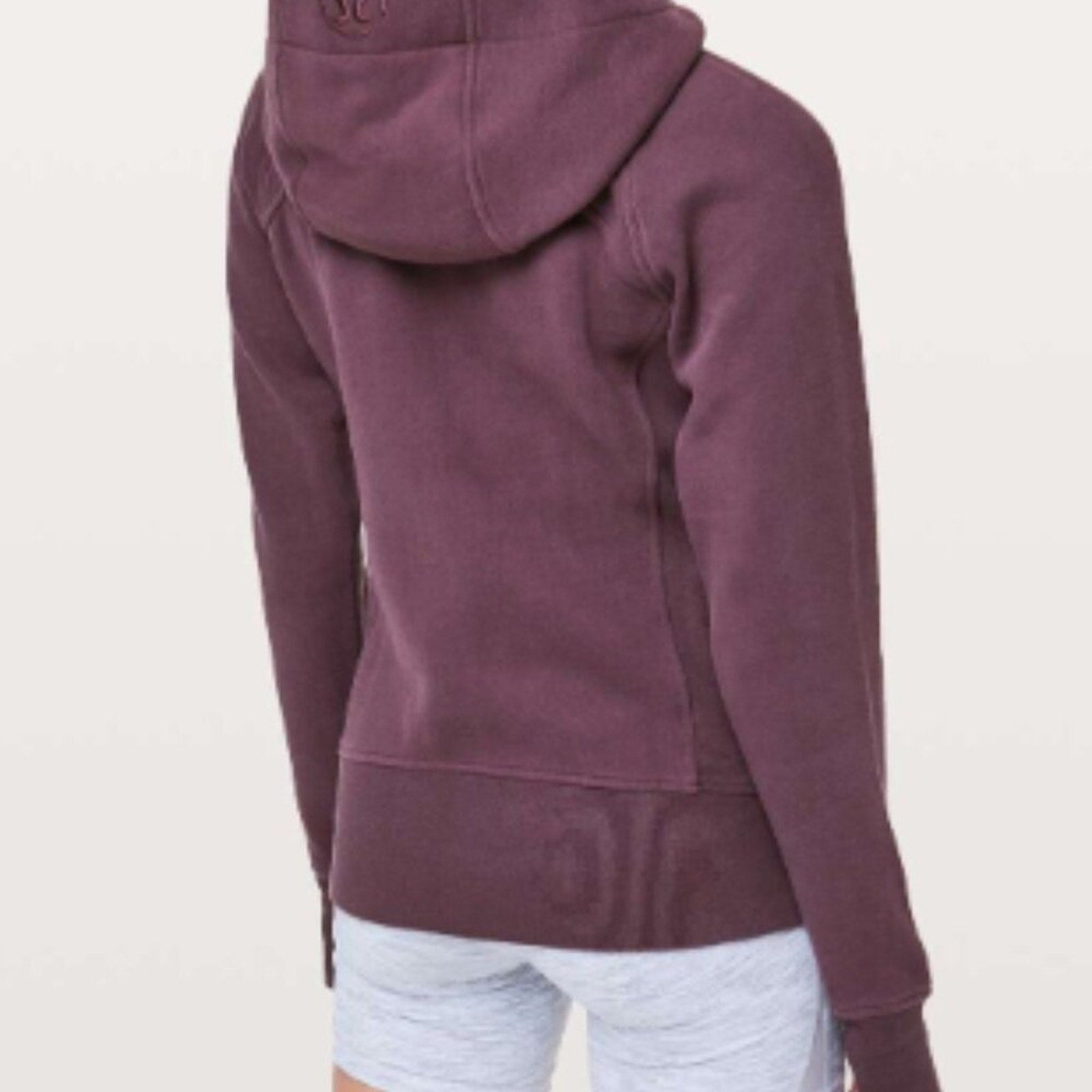 (6313) LULULEMON Scuba Hoodie *Light Cotton Fleece Sz 6 in Arctic Plum *FLAW