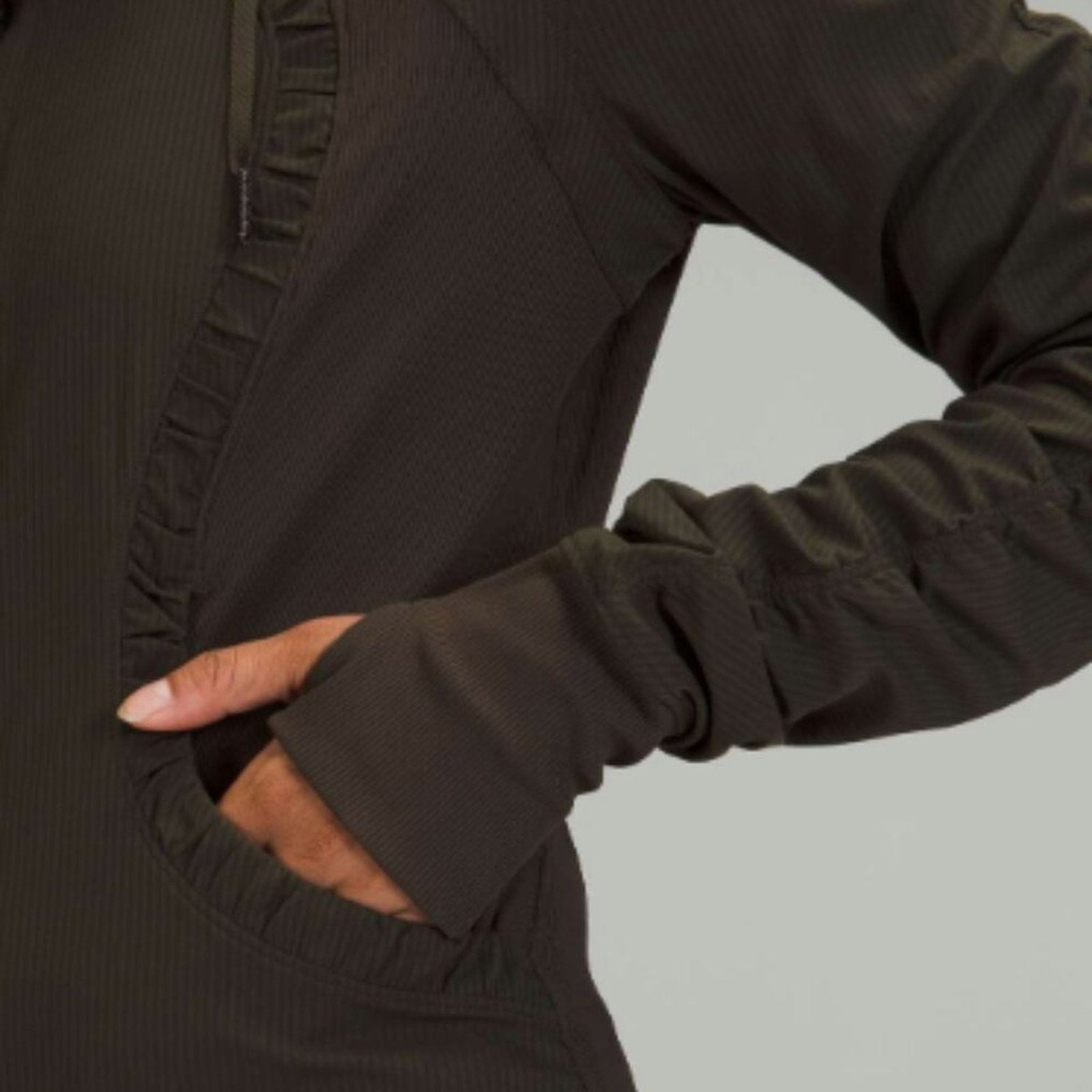 (2497) LULULEMON Dance Studio Jacket REVERSIBLE P2P=16.5" (10)