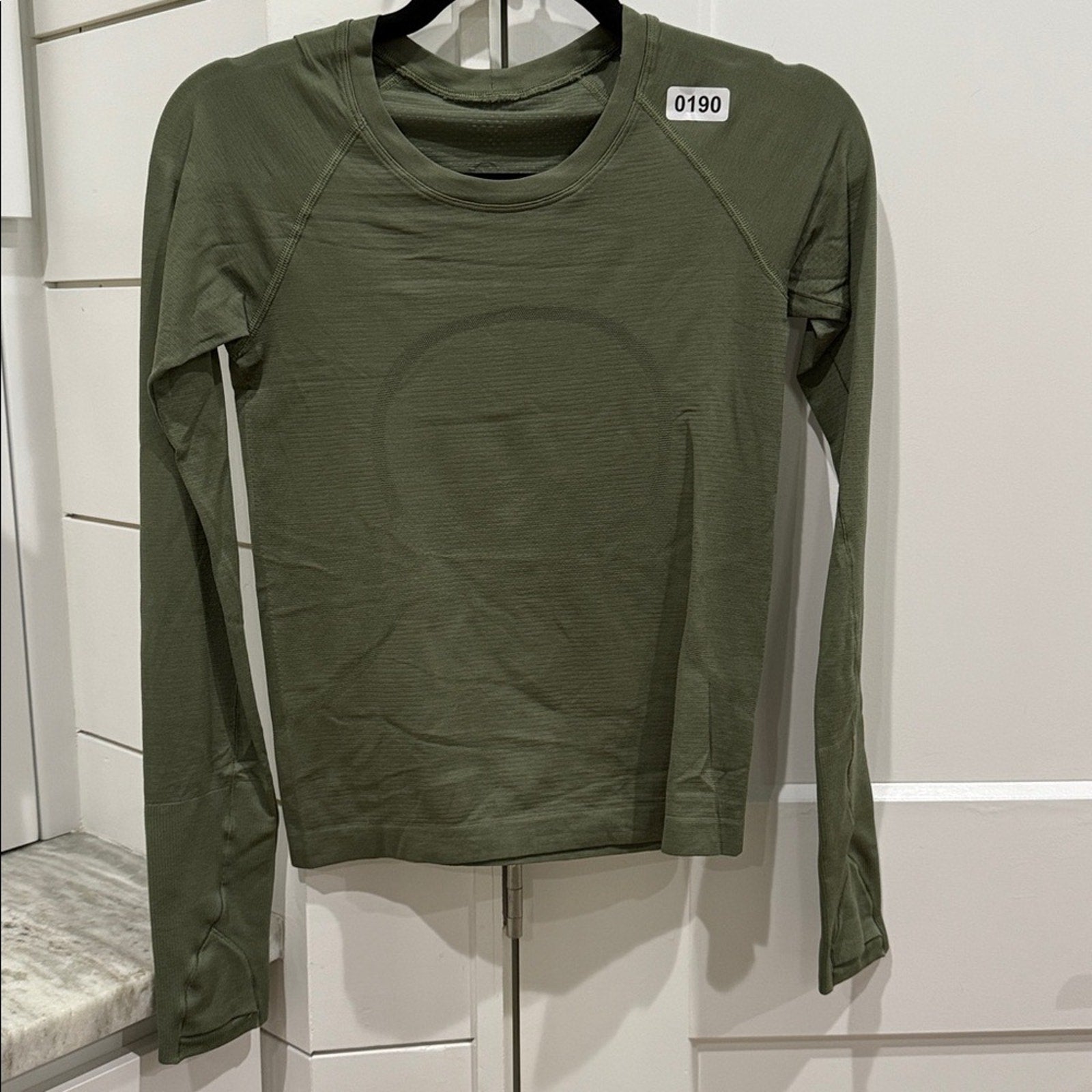 190 Lululemon Swiftly Tech Long Sleeve Shirt 2.0 *Race Length Green Twill 4