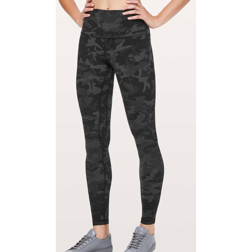 6781 LULULEMON Align Pant *Full Length 28" Incognito Camo Multi Grey Sz 6 *LOVED