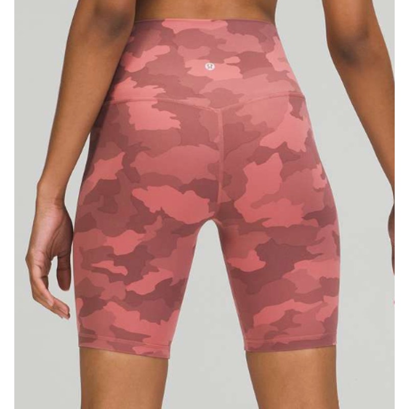 6450 - Lululemon Align Short 8" Heritage 365 Camo Brier Rose in Sz 6