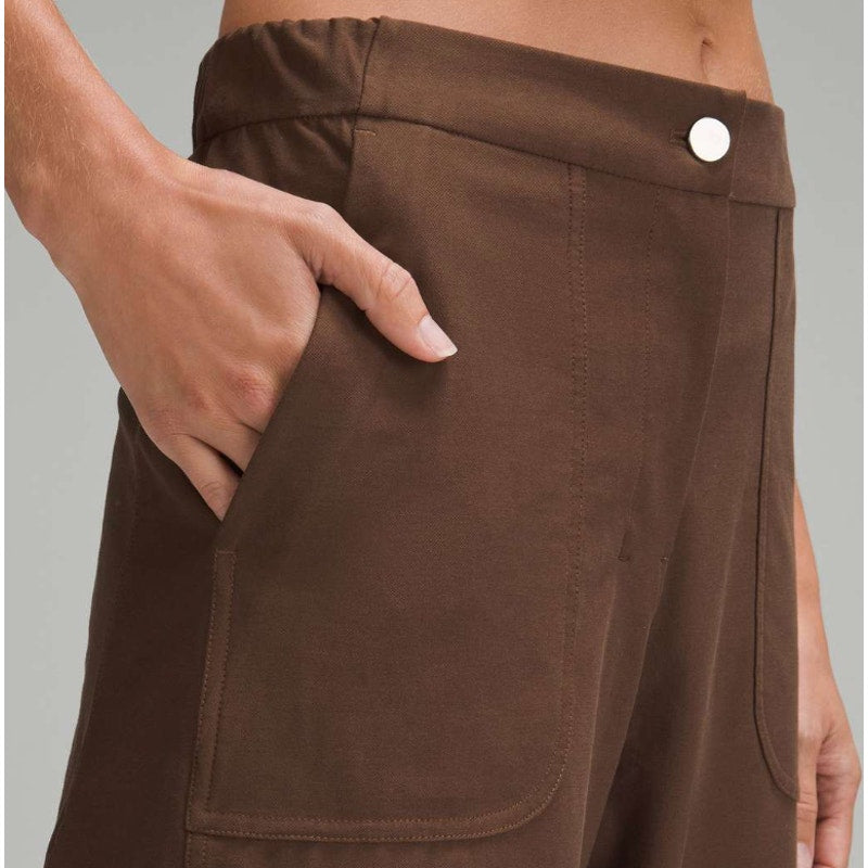 0459 Lululemon Light Utilitech Cargo Pocket High-Rise Pant Java Sz 27"