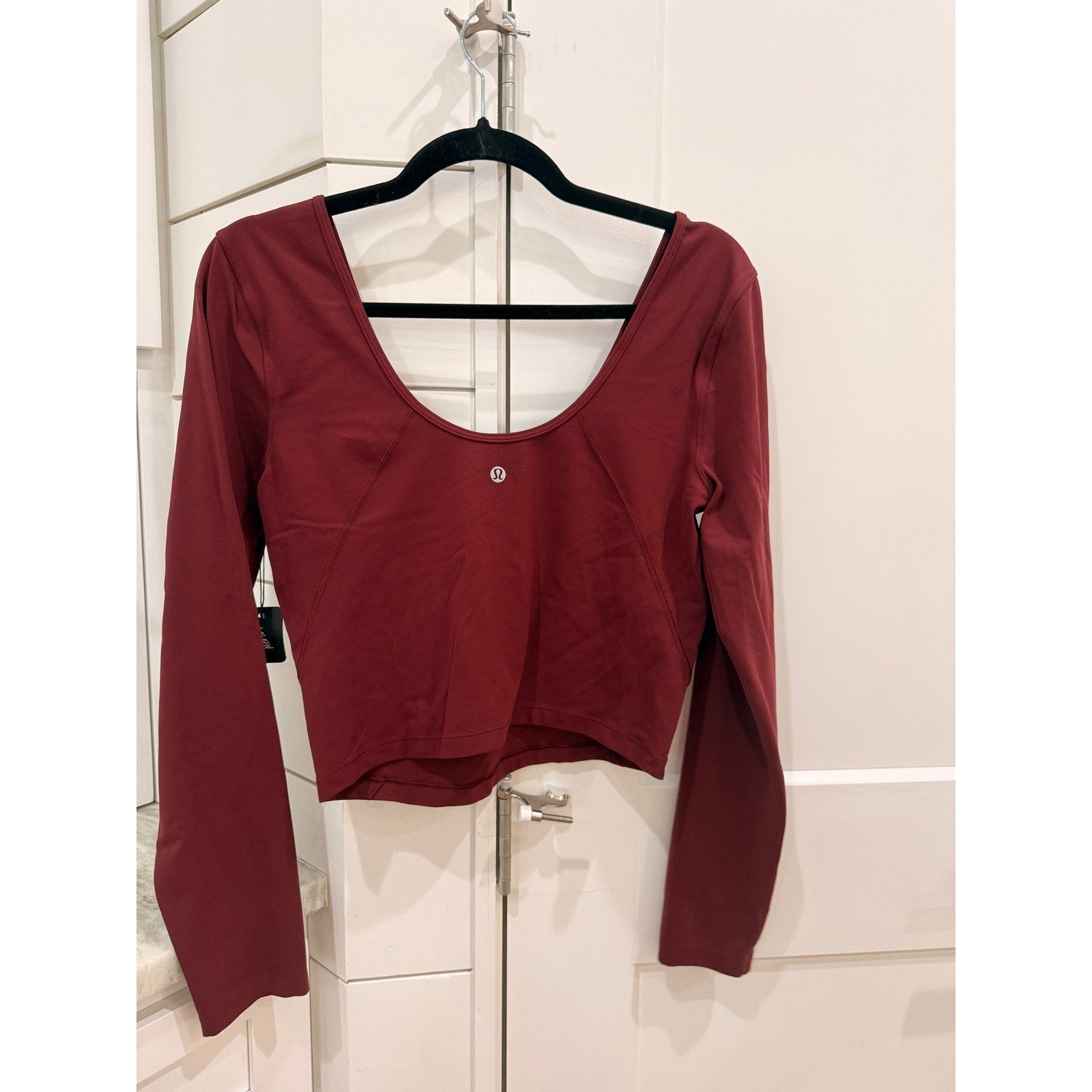 6424 - Lululemon Align Long Sleeve Shirt in Red Merlot Sz 10