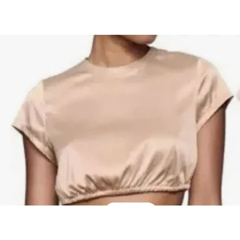 0080 SKIMS SATIN CROP TOP with BACK TIES Sz 3X